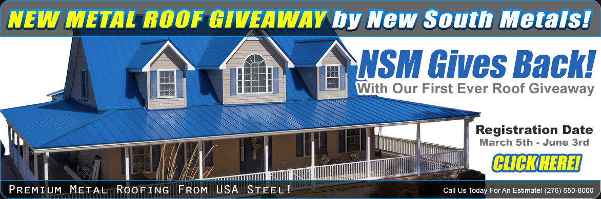 New South Metals Roof Giveaway